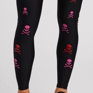Ultracor X Soul Cycle Scatter Skull Black Legging Size Small